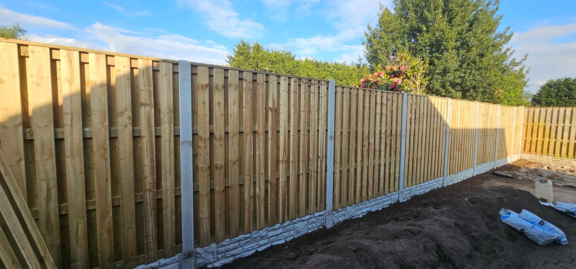 Close-board fencing completed by IDL Property Services
